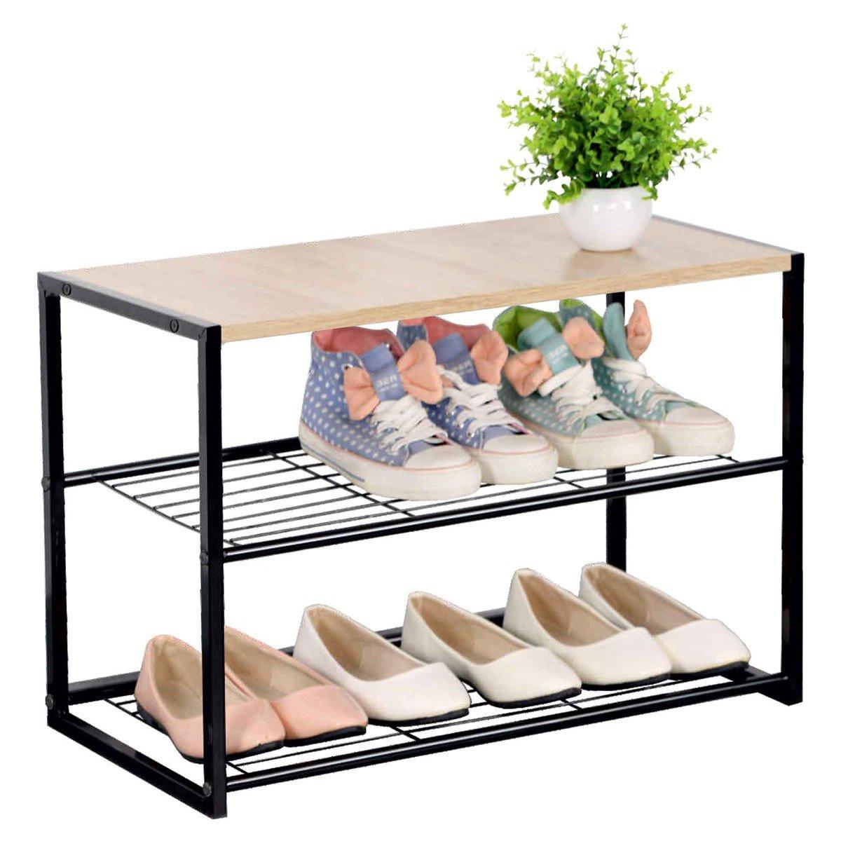 Calicosy Étagère à chaussures 3 niveaux  