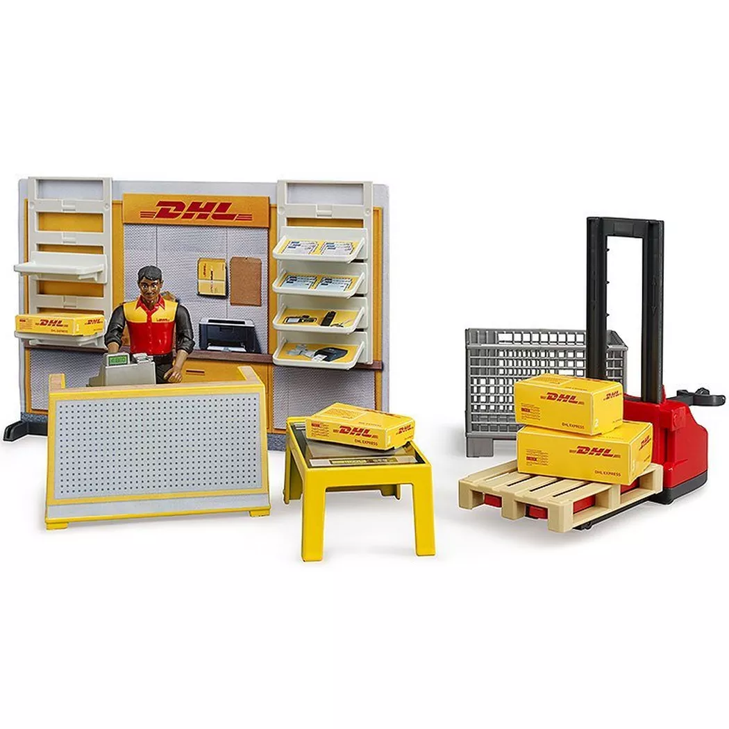 Bruder - DHL Shop mit Handhubstapler