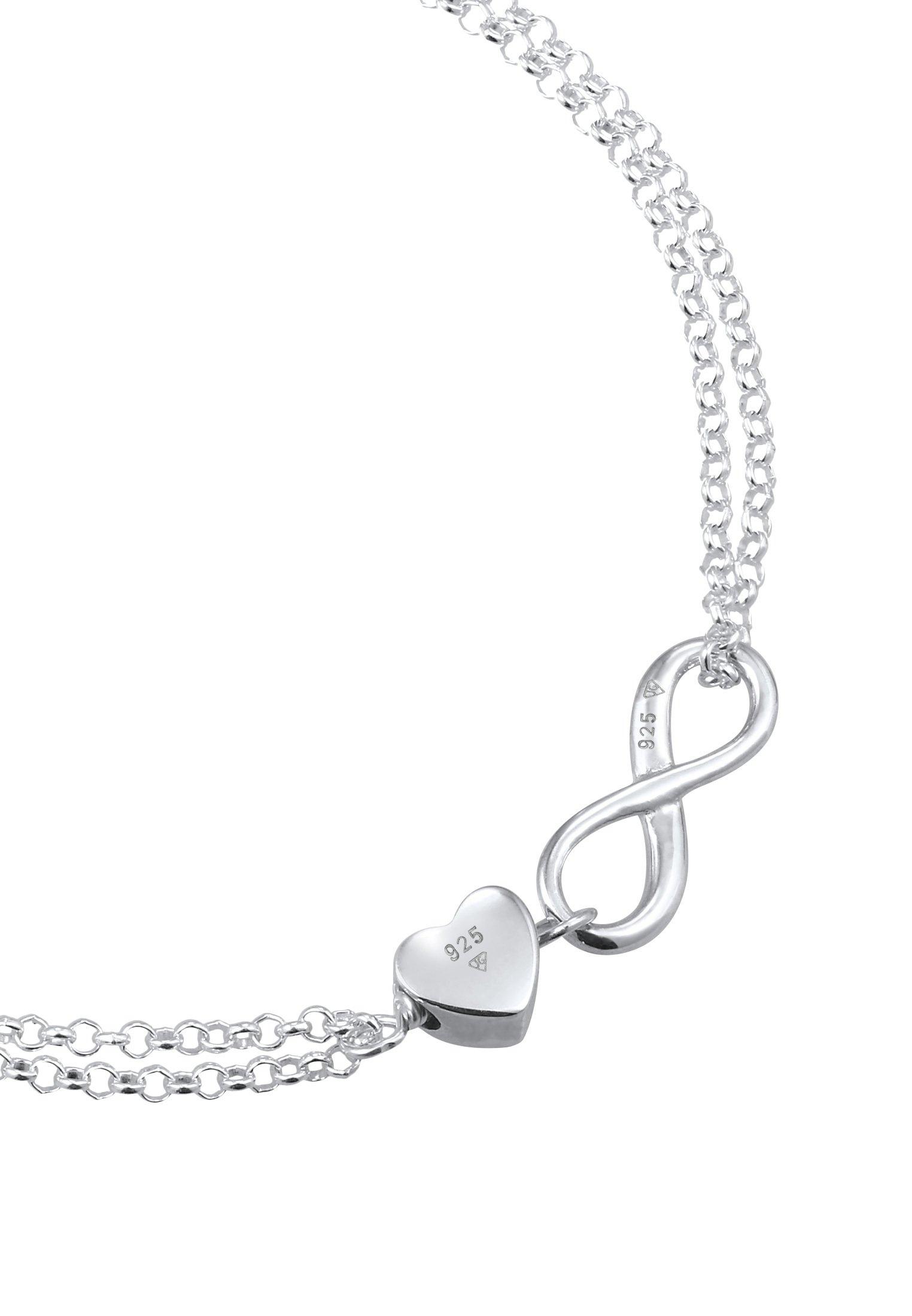 Elli  Armband Unendlichkeit Symbol Herz 