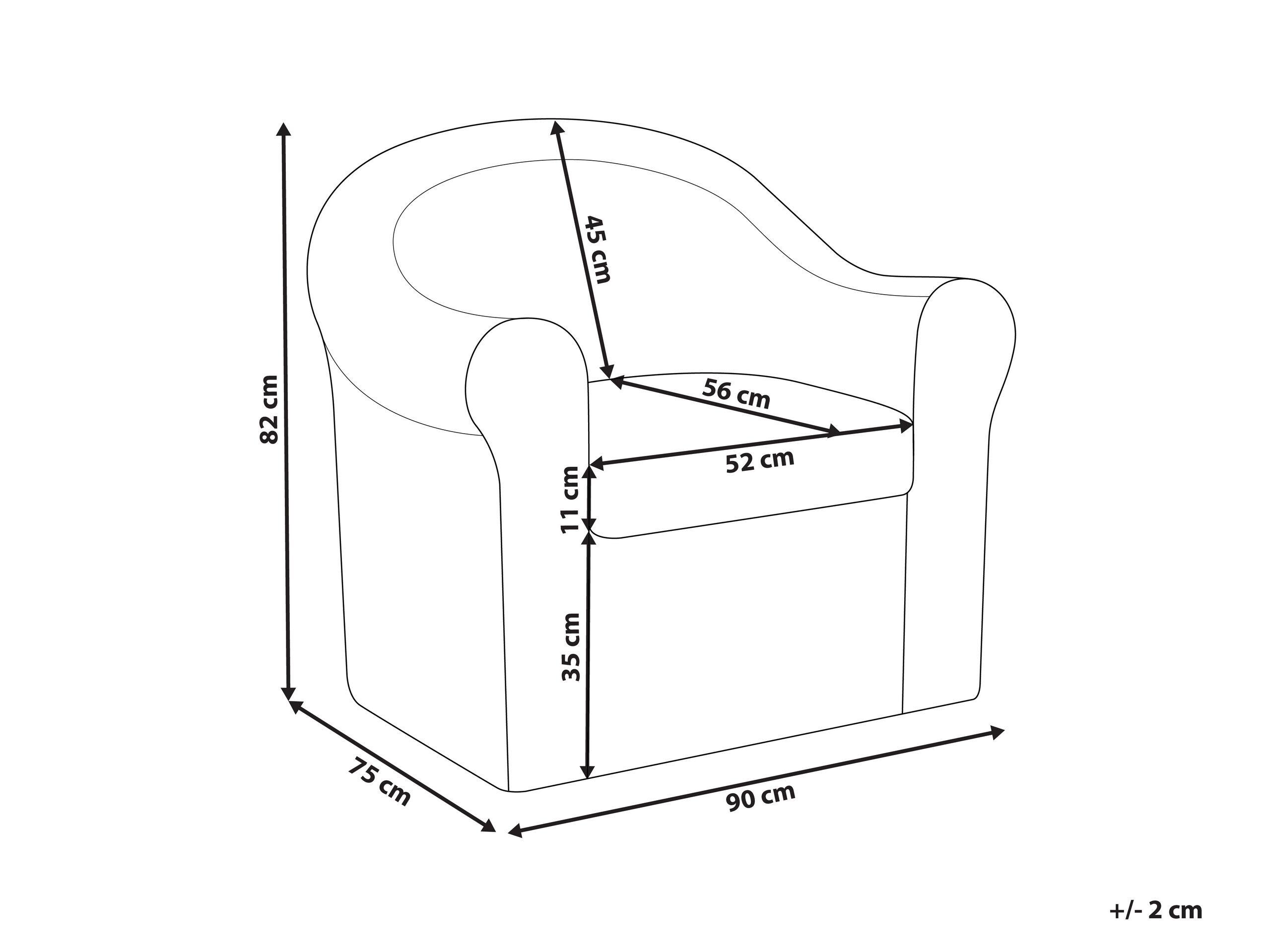 Beliani Fauteuil de jardin en Rotin Boho LIVADEIA  