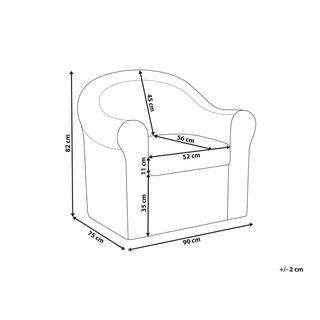 Beliani Fauteuil de jardin en Rotin Boho LIVADEIA  