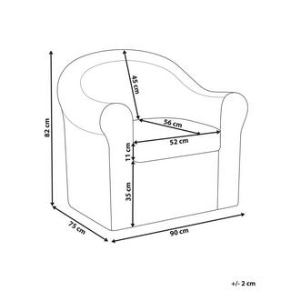 Beliani Fauteuil de jardin en Rotin Boho LIVADEIA  