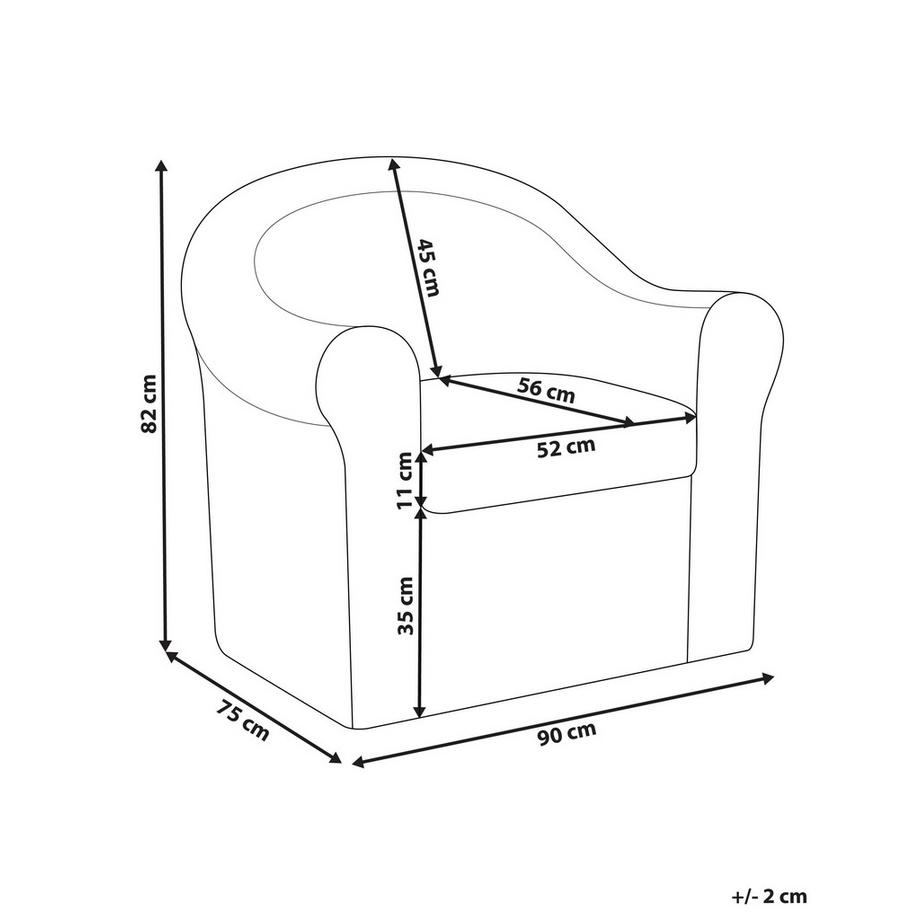 Beliani Gartensessel aus Rattan Mediterran LIVADEIA  