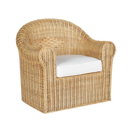 Beliani Chaise de jardin en Rotin Boho LIVADEIA  