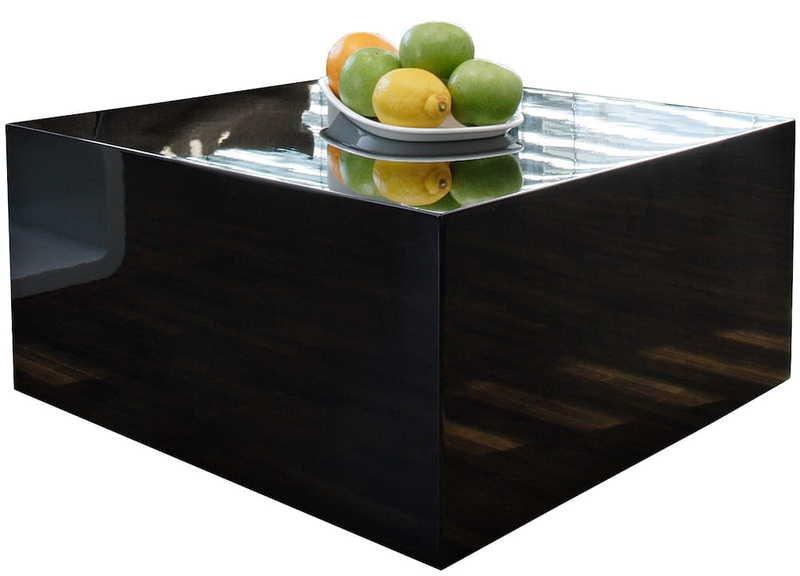 mutoni Table basse 60x60x30cm noir  