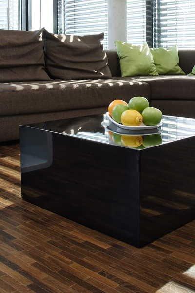 mutoni Table basse 60x60x30cm noir  