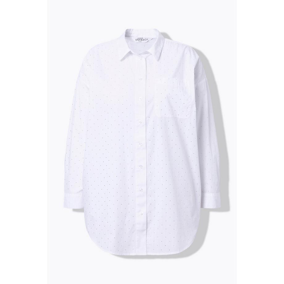 Studio Untold Camicia oversize a righe con brillantini  