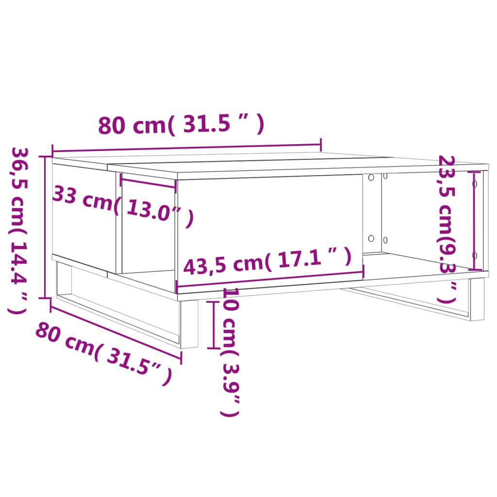 VidaXL Table basse bois d'ingénierie  