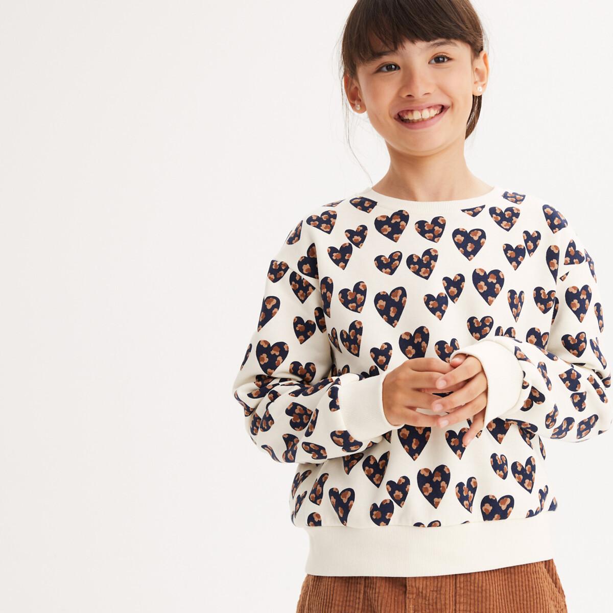 La Redoute Collections  Bedrucktes Sweatshirt mit Herzen 