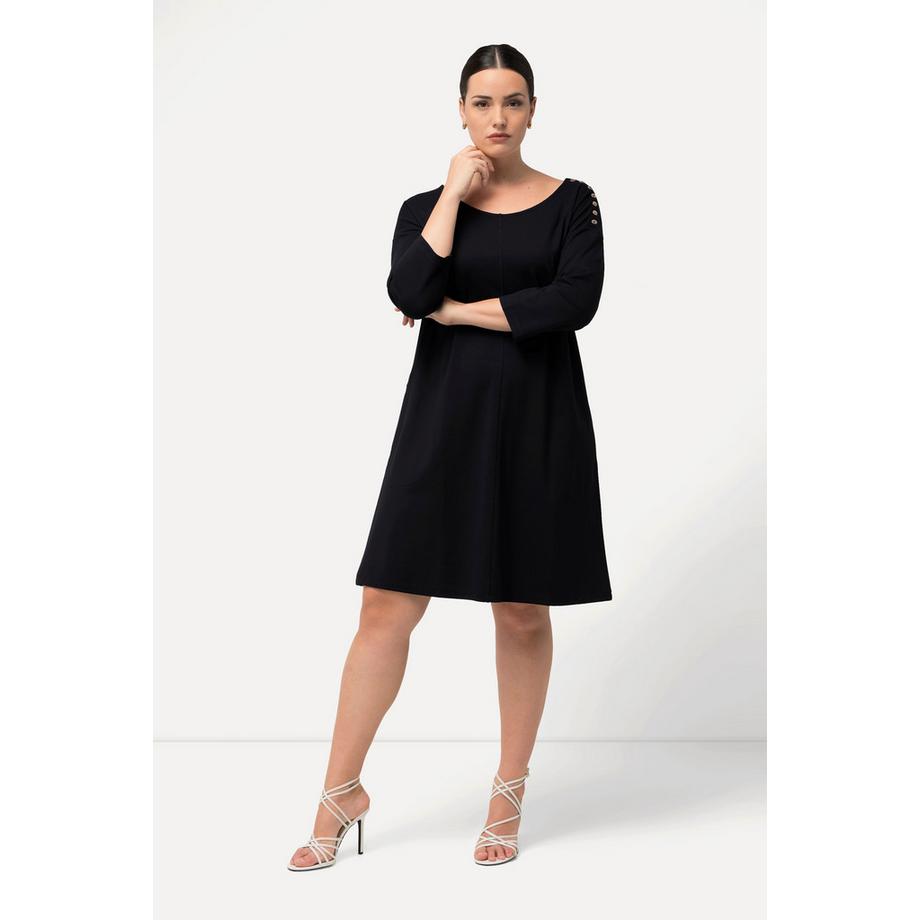 Ulla Popken Robe mini Punto di Roma Col bateau Manches 3/4  