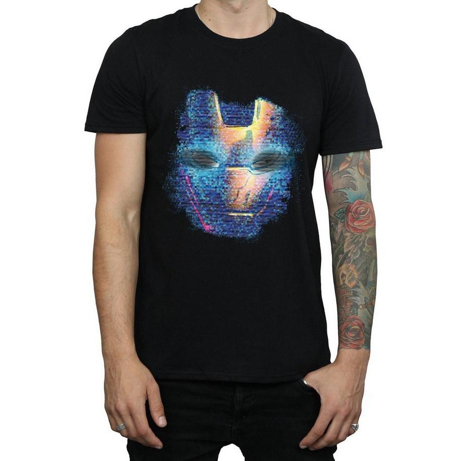 MARVEL Avengers Iron Man Glitch Mask T-Shirt  