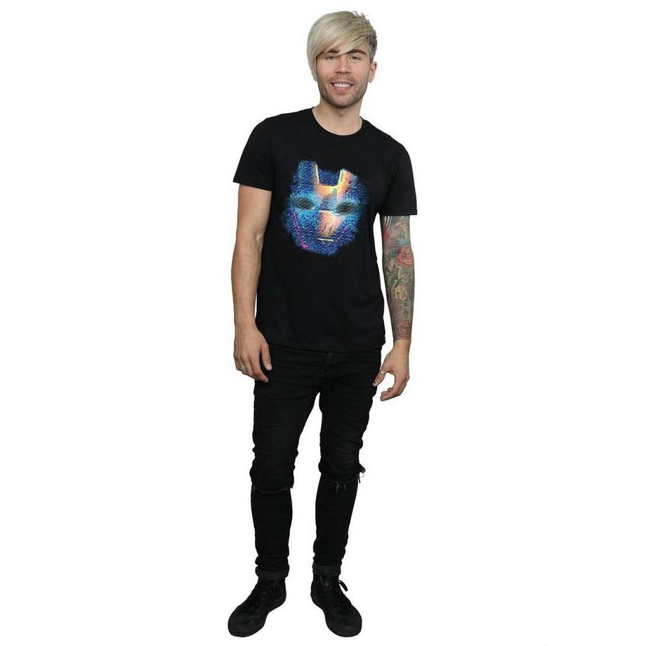 MARVEL Avengers Iron Man Glitch Mask T-Shirt  