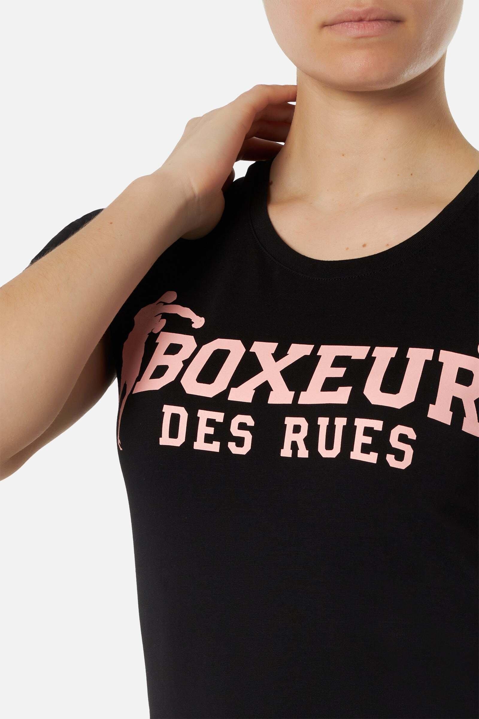 BOXEUR DES RUES  T-Shirt Basic T-Shirt With Front Logo 
