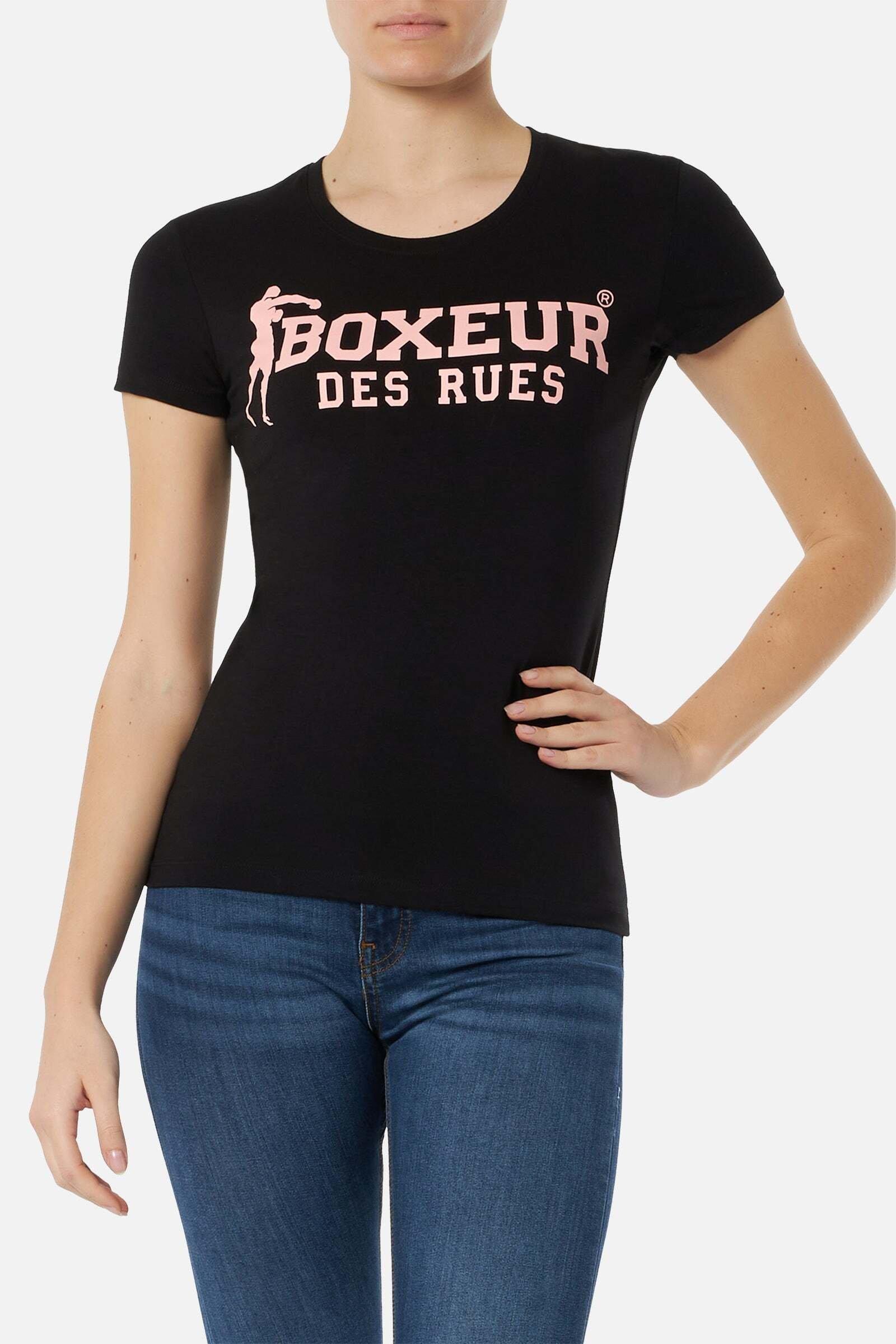 BOXEUR DES RUES  T-Shirt Basic T-Shirt With Front Logo 