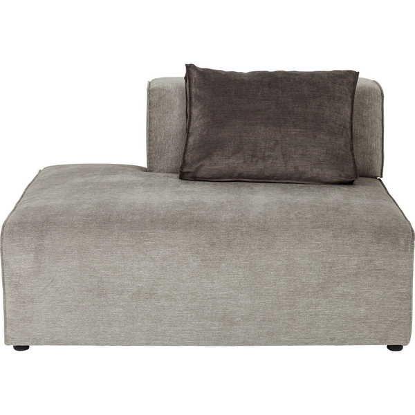 KARE Design Infinity Ottoman Semi Elements Gris Gauche  