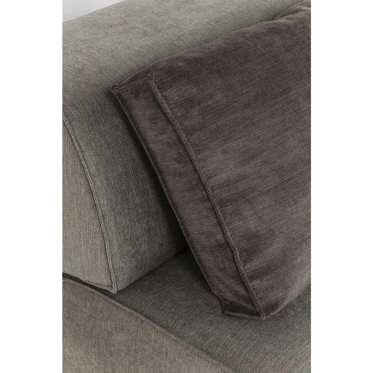 KARE Design Pouf Infinity Semi Elements grigio a sinistra  