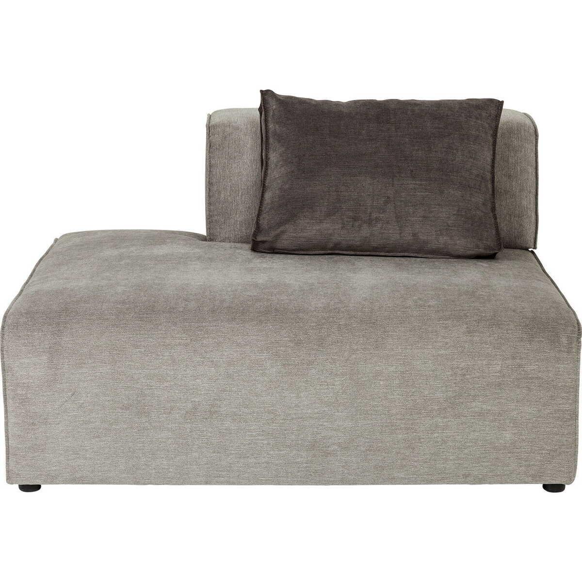 KARE Design Pouf Infinity Semi Elements grigio a sinistra  