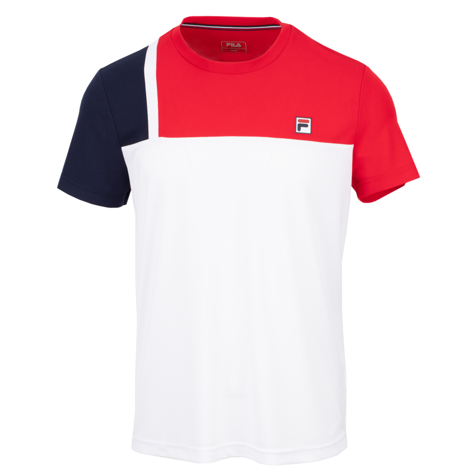 FILA T-SHIRT KARL WHITE/RED MAN - XL