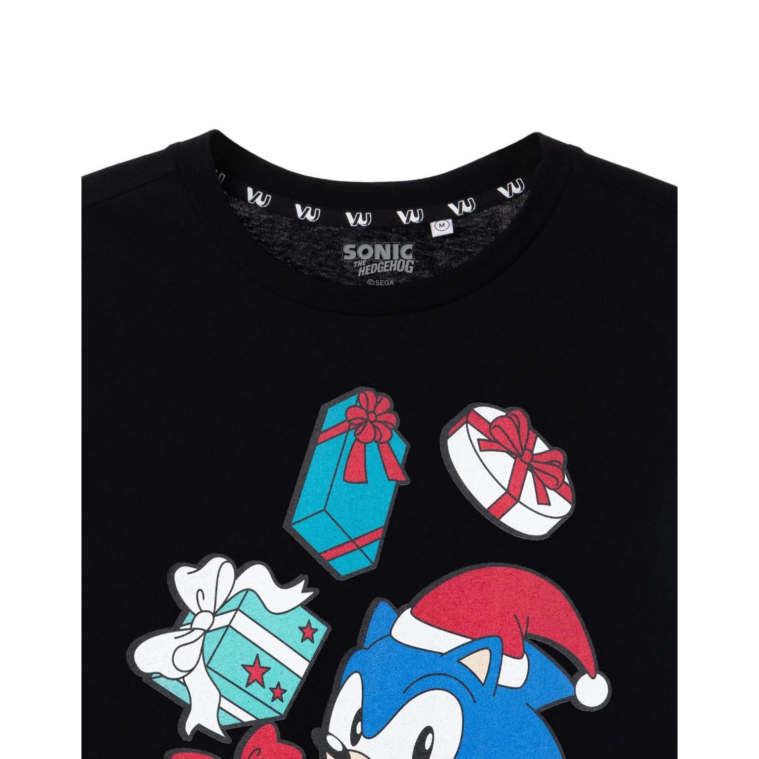 Sonic The Hedgehog  TShirt  weihnachtliches Design 