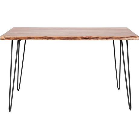 mutoni Table en bois massif Edge 130x70  