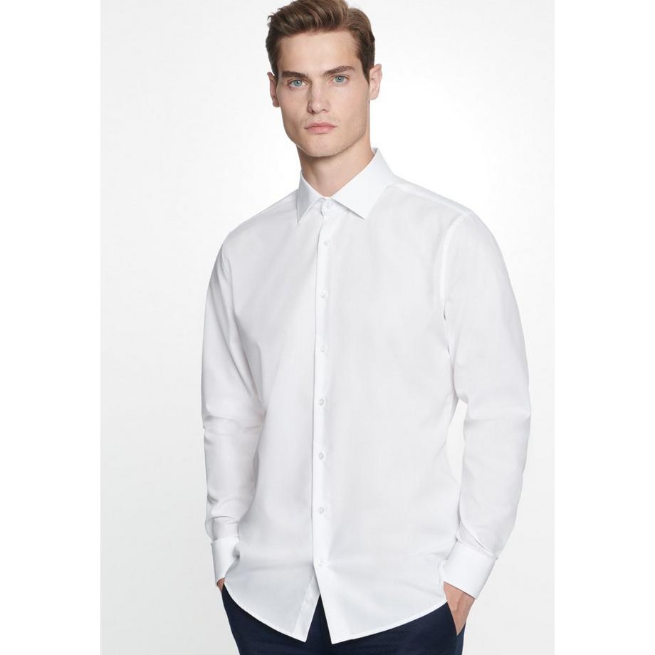 Business Hemd Shaped Fit Langarm Uni
