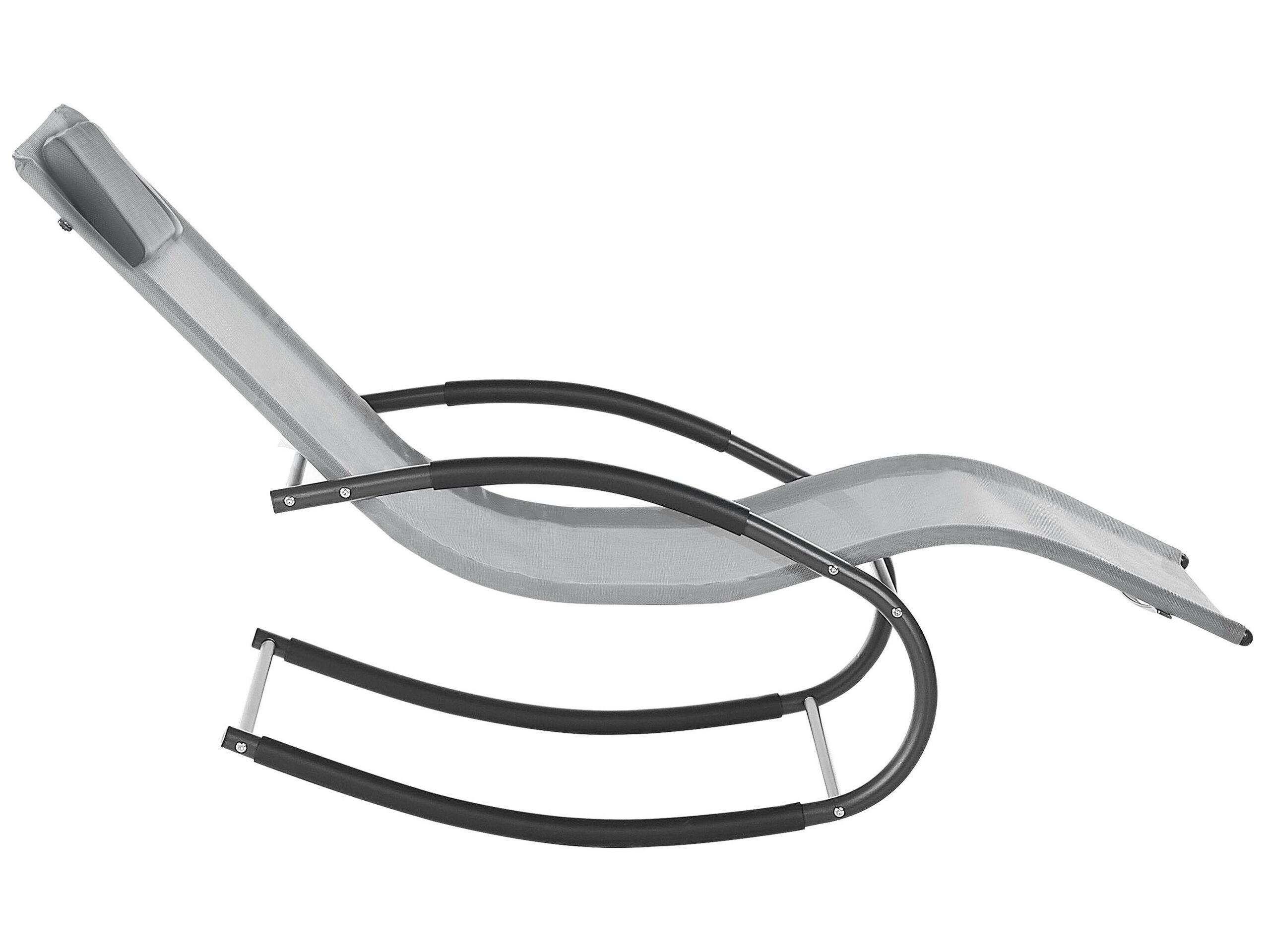 Beliani Transat à bascule en Acier Moderne CARANO II  