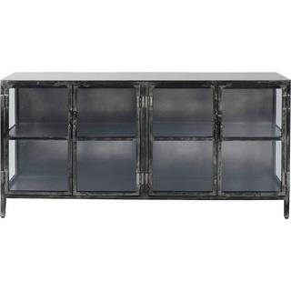 mutoni Credenza Rift in metallo 4 ante Gun metal  