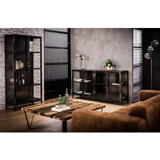 mutoni Credenza Rift in metallo 4 ante Gun metal  