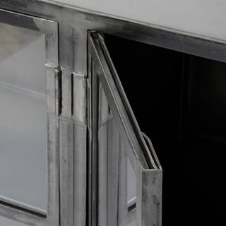 mutoni Credenza Rift in metallo 4 ante Gun metal  