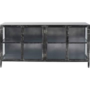 Sideboard Rift Metall 4 Türen Gun metal