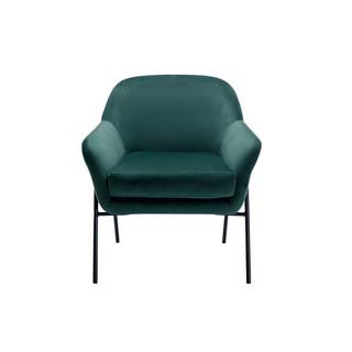 Vente-unique Fauteuil en velours vert sapin CERITA  