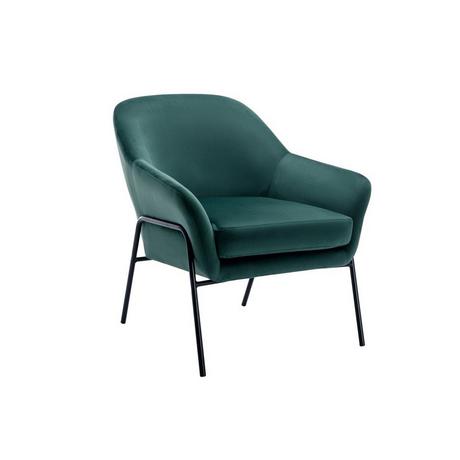 Vente-unique Fauteuil en velours vert sapin CERITA  