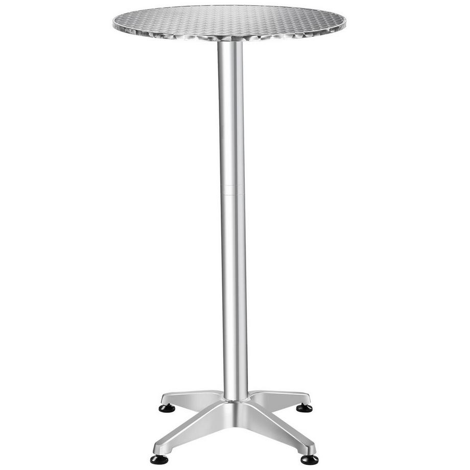 Tectake Table de bistrot en aluminium FRÉDÉRIC résistant aux intempéries  