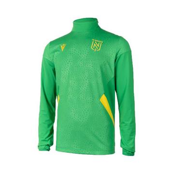 maglia da allenamento da bambino con 1/4 di zip fc nantes player 2022/23