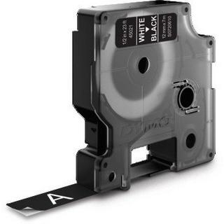 ABB Stotz S&J Cassetta nastro DYMO D1 45021 Colore Nastro: Nero Colore carattere:Bianco 12 mm 7 m  
