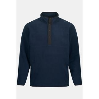 JP1880  Pullover polo in pile per l'outdoor con collo alto e abbottonatura 