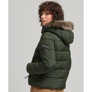 Superdry  kurze daunenjacke mit kapuze, damen 