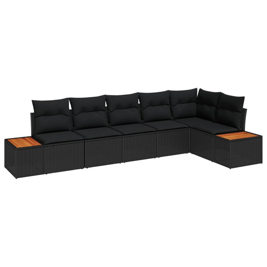 Ensemble de canapé de jardin poly rattan