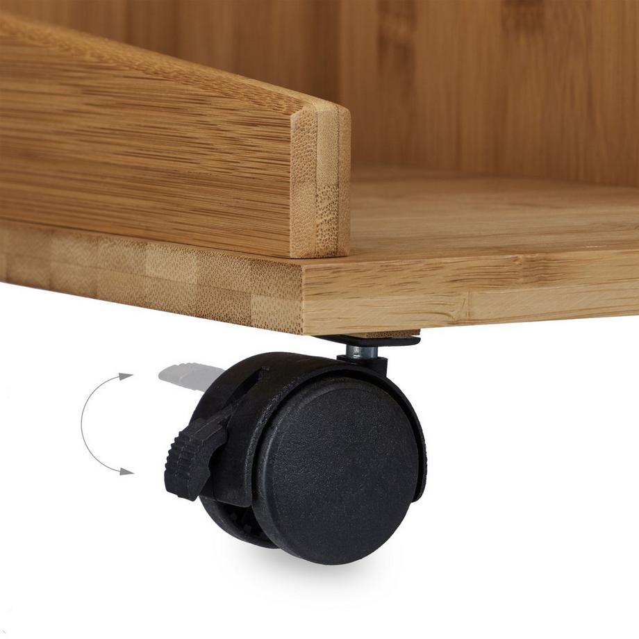 B2X Table d'appoint à roulettes  