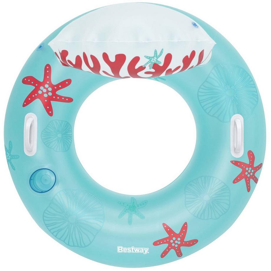 B2X  Bouée Coral Bliss avec dossier 107 x 113 cm Bestway 43730 