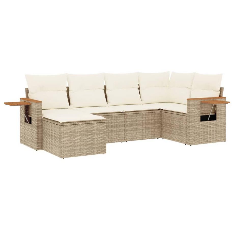 Ensemble de canapés de jardin rotin synthétique