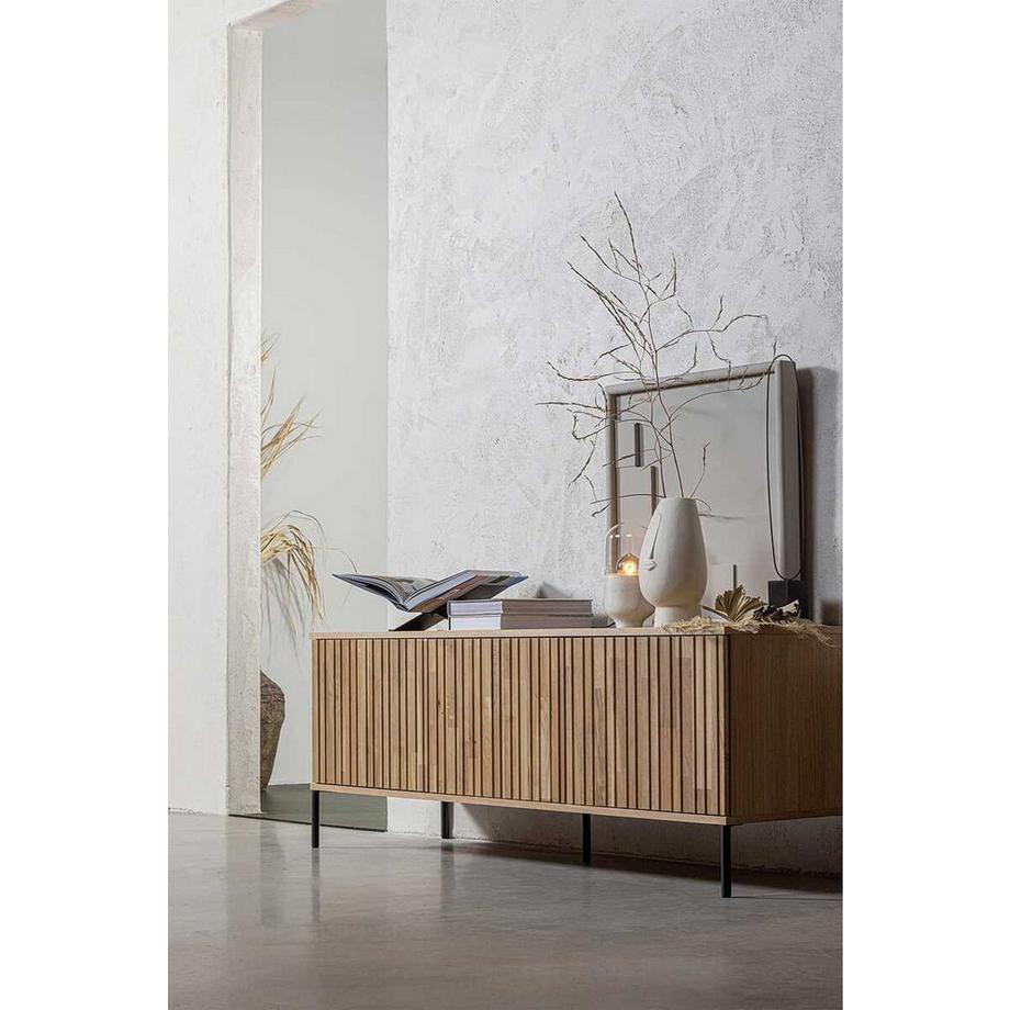 mutoni Buffet TV New Gravure chêne naturel 150  