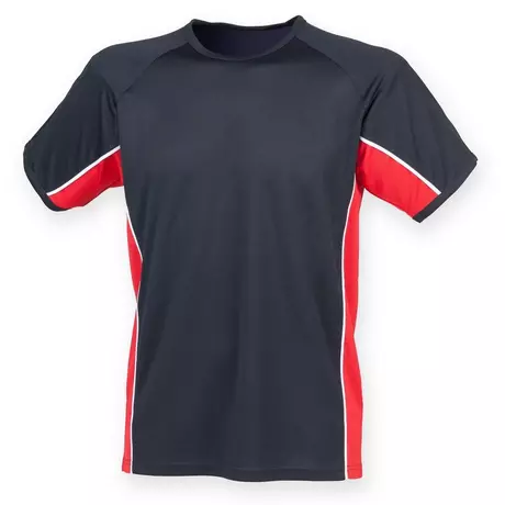 Finden & Hales  Tshirt de sport à manches courtes avec panneaux de performance pour s Marine
