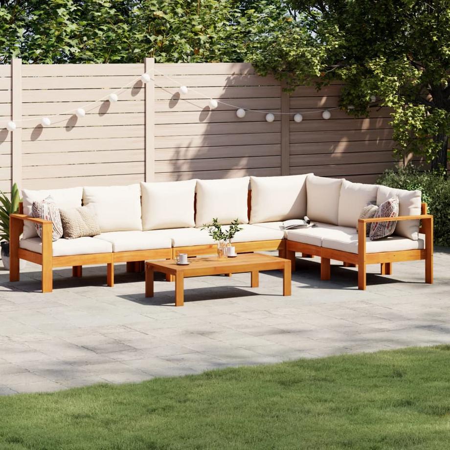 VidaXL Salon de jardin bois  