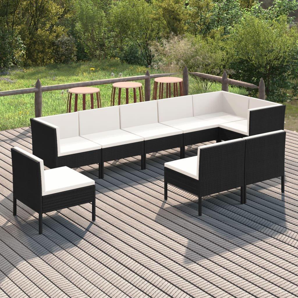 VidaXL Garten-sofagarnitur poly-rattan  