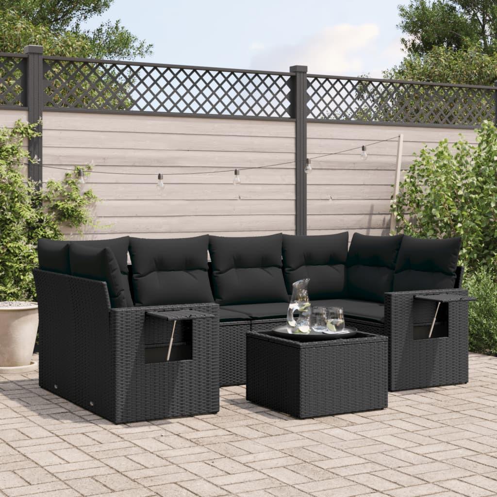 VidaXL set divano da giardino Polirattan  