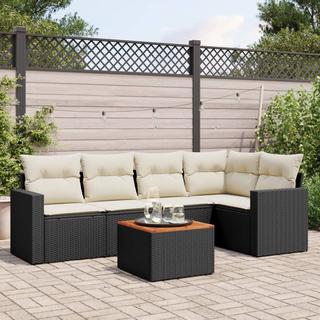 VidaXL set divano da giardino Polirattan  