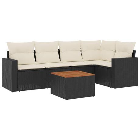 VidaXL set divano da giardino Polirattan  