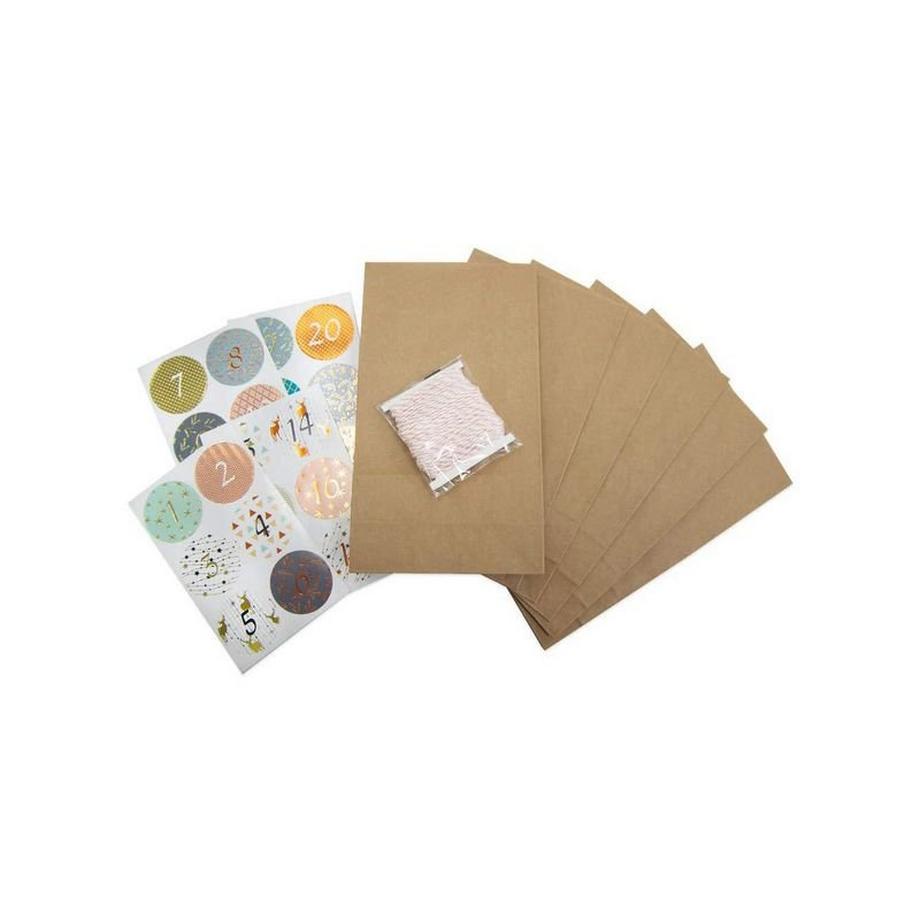 Folia Adventskalender-Set Natur  