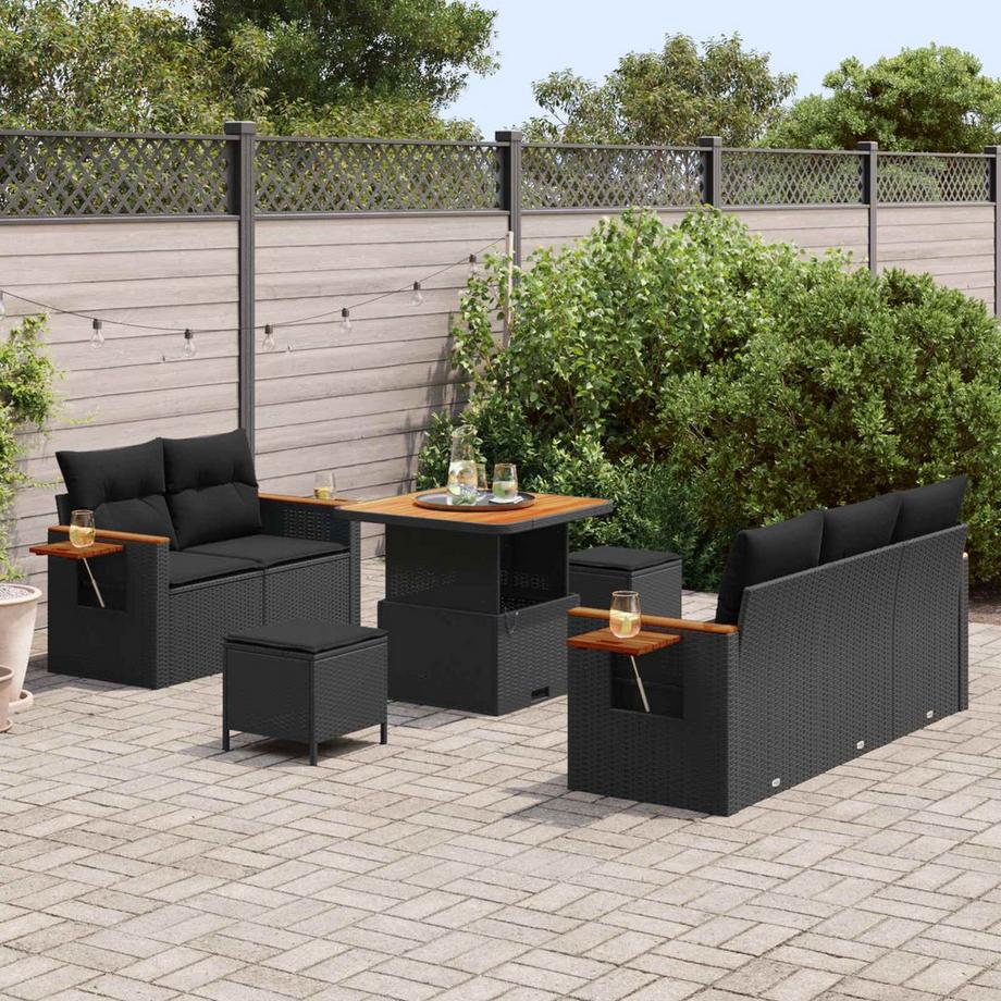 VidaXL Set Divano da Giardino Polyrattan  